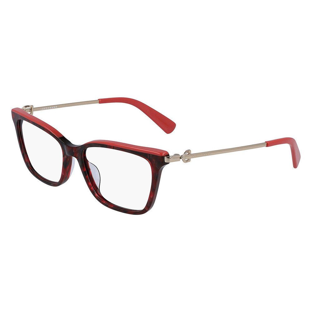 NEW Longchamp LO 2668 518 Red Havana Eyeglasses 52/16/140 with Longchamp Case